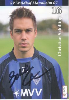 Christian Schilling  2007/2008  SV Waldhof Mannheim  Fußball Autogrammkarte original signiert 