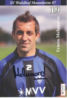 Ermin Melunovic  2007/2008  SV Waldhof Mannheim  Fußball Autogrammkarte original signiert 