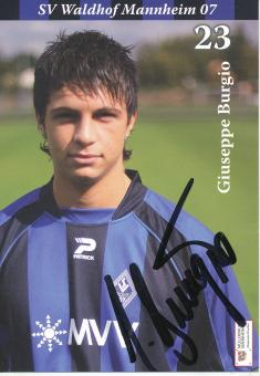 Giuseppe Burgio  2007/2008  SV Waldhof Mannheim  Fußball Autogrammkarte original signiert 