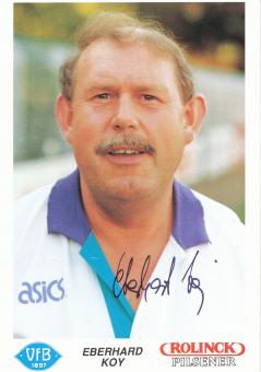 Eberhard Koy  1990/1991  VFB Oldenburg  Fußball Autogrammkarte original signiert 