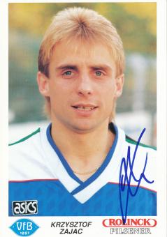 Krzysztof Zajac  1990/1991  VFB Oldenburg  Fußball Autogrammkarte original signiert 