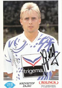 Krzyszof Zajac  1991/1992  VFB Oldenburg  Fußball Autogrammkarte original signiert 