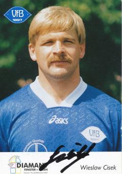 Wieslaw Cisek  1994/1995  VFB Oldenburg  Fußball Autogrammkarte original signiert 