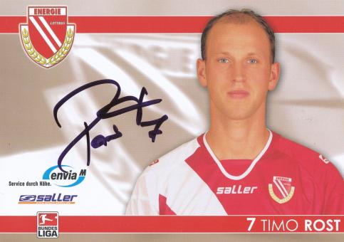 Timo Rost  2007/2008  Energie Cottbus  Fußball Autogrammkarte original signiert 