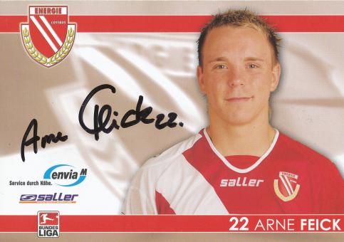 Arne Feick  2007/2008  Energie Cottbus  Fußball Autogrammkarte original signiert 