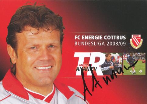 Antonio Ananiev  2008/2009  Energie Cottbus  Fußball Autogrammkarte original signiert 