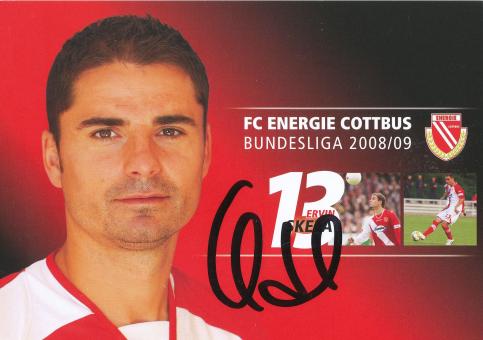Ervin Skela  2008/2009  Energie Cottbus Fußball Autogrammkarte original signiert 