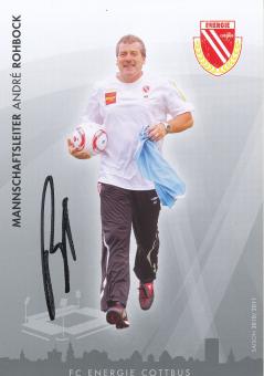 Andre Rohbock  2010/2011  Energie Cottbus  Fußball Autogrammkarte original signiert 