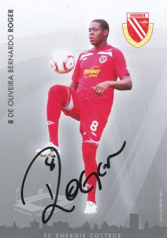 Roger   2010/2011  Energie Cottbus  Fußball Autogrammkarte original signiert 