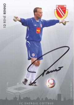 Rene Renno   2010/2011  Energie Cottbus  Fußball Autogrammkarte original signiert 