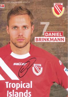 Daniel Brinkmann  2013/2014  Energie Cottbus  Fußball Autogrammkarte original signiert 