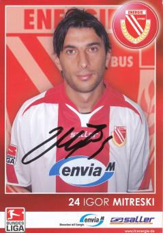 Igor Mitreski   2006/2007  Energie Cottbus  Fußball Autogrammkarte original signiert 