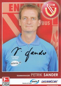 Petrik Sander   2006/2007  Energie Cottbus  Fußball Autogrammkarte original signiert 