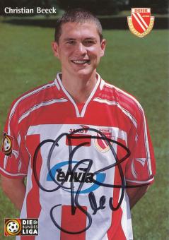 Christian Beeck   2001/2002  Energie Cottbus  Fußball Autogrammkarte original signiert 