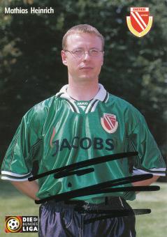 Mathias Heinrich  2000/2001   Energie Cottbus  Fußball Autogrammkarte original signiert 