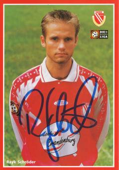 Rayk Schröder  1998/1999   Energie Cottbus  Fußball Autogrammkarte original signiert 
