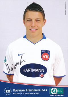 Bastian Heidenfelder  2009/2010  FC Heidenheim  Fußball Autogrammkarte original signiert 
