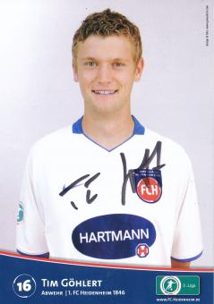 Tim Göhlert  2009/2010  FC Heidenheim  Fußball Autogrammkarte original signiert 