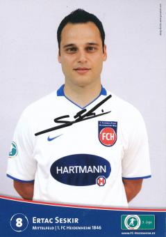 Ertac Seskir  2009/2010  FC Heidenheim  Fußball Autogrammkarte original signiert 