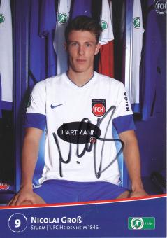 Nicolai Groß  2012/2013  FC Heidenheim  Fußball Autogrammkarte original signiert 