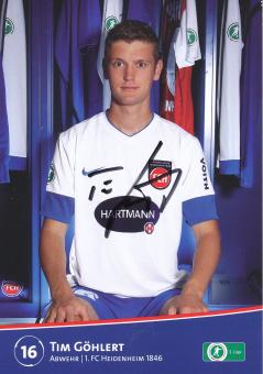 Tim Göhlert  2012/2013  FC Heidenheim  Fußball Autogrammkarte original signiert 