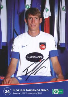 Florian Tausendpfund  2012/2013  FC Heidenheim  Fußball Autogrammkarte original signiert 