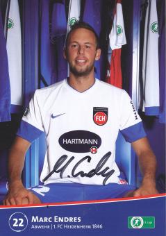 Marc Endres  2012/2013  FC Heidenheim  Fußball Autogrammkarte original signiert 