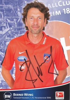 Bernd Weng   FC Heidenheim  Fußball Autogrammkarte original signiert 