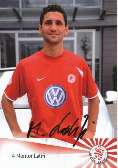Mentor Latifi  2008/2009 Hessen Kassel  Fußball Autogrammkarte original signiert 