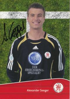 Alexander Seeger  2006/2007 Hessen Kassel  Fußball Autogrammkarte original signiert 