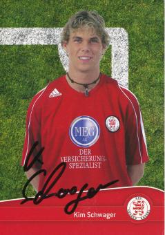 Kim Schwager  2006/2007 Hessen Kassel  Fußball Autogrammkarte original signiert 