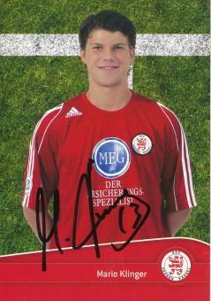 Mario Klinger  2006/2007 Hessen Kassel  Fußball Autogrammkarte original signiert 