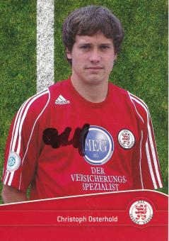 Christoph Osterhold  2006/2007 Hessen Kassel  Fußball Autogrammkarte original signiert 