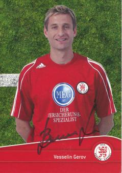 Vesselin Gerov  2006/2007 Hessen Kassel  Fußball Autogrammkarte original signiert 