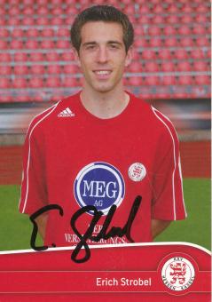 Erich Strobel  2007/2008 Hessen Kassel  Fußball Autogrammkarte original signiert 