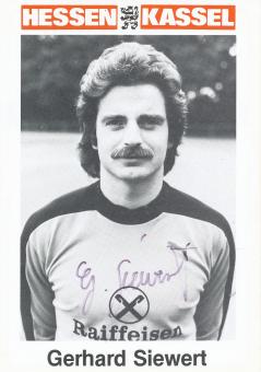 Gerhard Siewert  1981/1982  Hessen Kassel  Fußball Autogrammkarte original signiert 