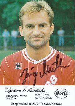 Jörg Müller  1989/1990  Hessen Kassel  Fußball Autogrammkarte original signiert 