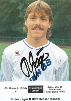 Rainer Jäger  1989/1990  Hessen Kassel  Fußball Autogrammkarte original signiert 