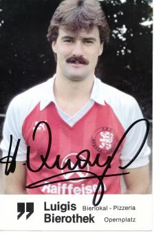 Horst Knauf  80er  Hessen Kassel  Fußball Autogrammkarte original signiert 