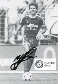 Hans Jürgen Gede  1989/1990  SC Fortuna Köln  Fußball Autogrammkarte original signiert 