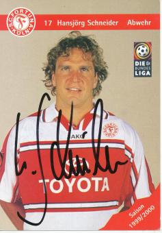 Hansjörg Schneider  1999/2000  SC Fortuna Köln  Fußball Autogrammkarte original signiert 