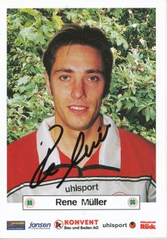 Rene Müller  2001/2002 Rot Weiß Oberhausen  Fußball Autogrammkarte original signiert 