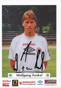 Wolfgang Funkel  1999/2000 Rot Weiß Oberhausen  Fußball Autogrammkarte original signiert 