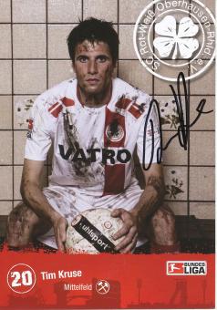 Tim Kruse   2008/2009  Rot Weiß Oberhausen  Fußball Autogrammkarte original signiert 
