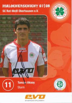 Tuncay Aksoy  2007/2008  Rot Weiß Oberhausen  Fußball Autogrammkarte original signiert 