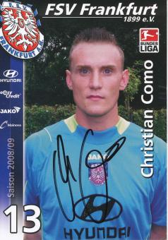 Christian Como  2008/2009  FSV Frankfurt  Fußball Autogrammkarte original signiert 