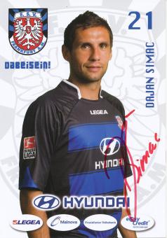Dajan Simac  2009/2010  FSV Frankfurt  Fußball Autogrammkarte original signiert 