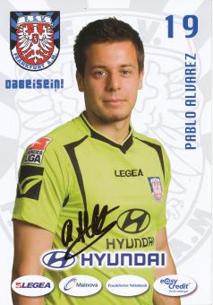 Pablo Alvarez  2009/2010  FSV Frankfurt  Fußball Autogrammkarte original signiert 