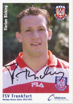 Florian Bicking  2002/2003  FSV Frankfurt  Fußball Autogrammkarte original signiert 