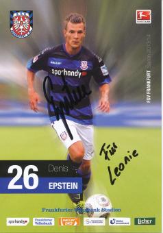 Denis Epstein  2013/2014  FSV Frankfurt  Fußball Autogrammkarte original signiert 